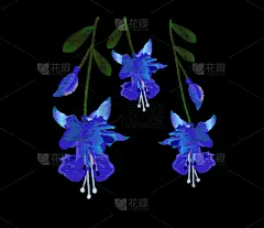 牛仔裤,自然美,刺绣,仅一朵花,蓝色,晚樱科,华丽的,自然,传统