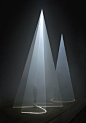 New York-based, British artist Anthony McCall practices in the fields of film, installation, sculpture and drawing. “Solid Light Films and Other Works” was the name of his first solo show which just ended at the EYE Film Institute . Once referred to as an