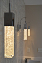 Beautiful bathroom lighting #CroscillSocial