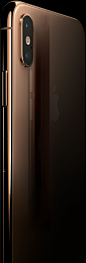 iPhone XS : iPhone XS。采用全面屏设计，配备两种尺寸的超视网膜显示屏，更拥有原深感摄像头、面容 ID、双镜头系统，以及 A12 仿生这款强大的芯片。