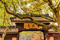 灵隐寺建筑群。中国最大的佛教寺庙之一