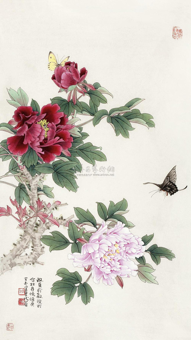 精美的俞致贞工笔画艺术作品