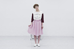 Ever-Smiling時脈采集到日系休闲女生lookbook