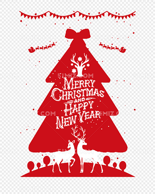 红色喜庆圣诞节海报设计素材免费下载_PN...