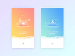 哈哈强采集到APP-闪屏及引导页