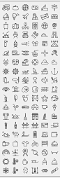 Free Travelling icon set : Fully scalable stroke icons, stroke weight 3.5 pt. Useful for mobile apps, UI and Web.