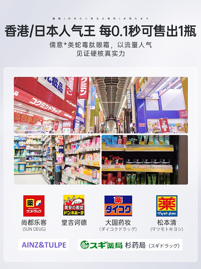 类蛇毒肽眼霜女淡化黑眼圈细纹眼袋去提拉紧...