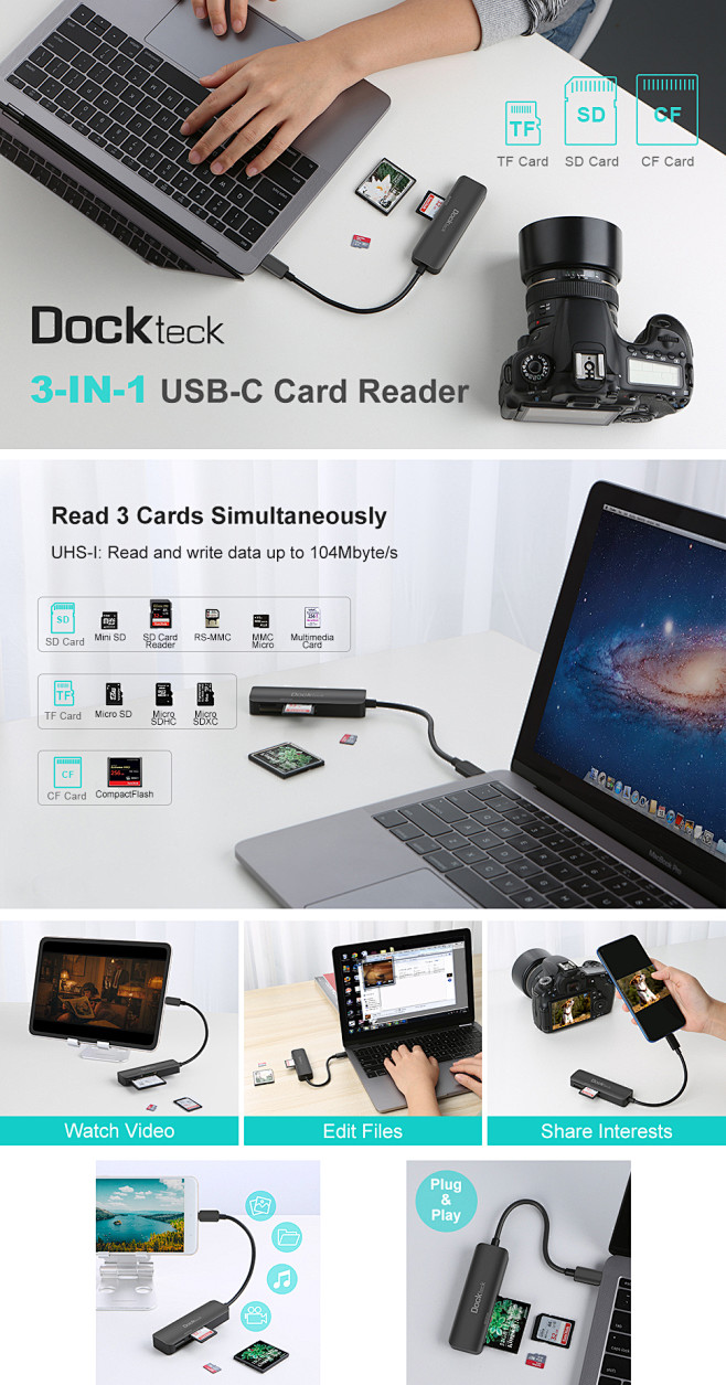 亚马逊转换器 A+ USB-C Card...