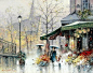 “  雨中即景… ” |  Ward Thompson 水彩 ​​​​