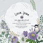Vector illustration of a beautiful floral frame in