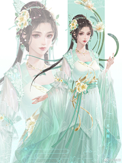 绵羊～采集到古风立绘-女