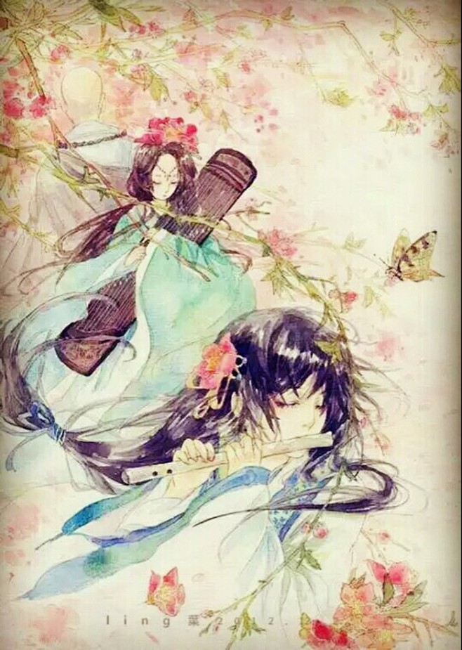 78乐器与少女之古筝78p站侵删动漫二次元漫画萌妹子萝莉音乐古典