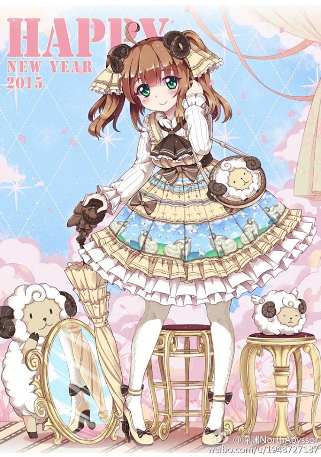 洛丽塔二次元萝莉羊