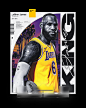 art basketball glass Lakers LeBron James Los Angeles NBA Nike shoes sports
