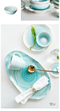 摩登主妇 曼丽 欧式金边手绘家用陶瓷餐具创意米饭碗沙拉碗汤碗-tmall.com天猫