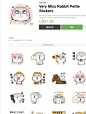 Very Miss Rabbit Petite Stickers – LINE贴图 | LINE STORE