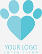 爱心形状宠物LOGO图标 设计图片 免费下载 页面网页 平面电商 创意素材