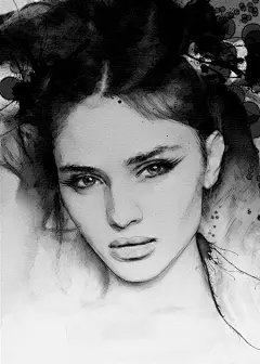 涂鸦,插画,美女