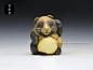 狸 : 山鹿,Yamaga,狸,現代根付,Contenporary Netsuke