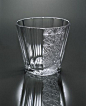 Modern Edo Kiriko glassware by Toru Horiguchi, Japan (Edo Kiriko is a Japanese traditional glassware and its origin dates back to 1834 in the Edo period, used emery powder to produce glassware engraved with patterns)