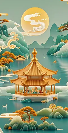 20240709手机壁纸玉雕西湖3