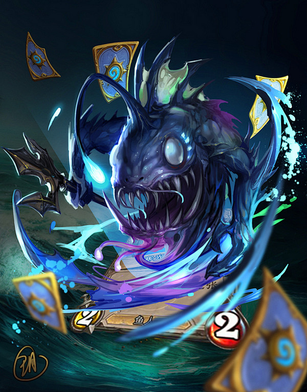 原创图赏炉石传说卡牌出来吧小鱼人