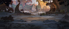 QianHongLee采集到场景-横版游戏背景