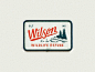 Wilson Wildlife Refuge logotype adventure outdoors patch typography graphic logo branding design