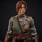 Erna,The Female Warrior (Realtime Character), Marko Lazov : This is a personal project that I've been doing in my spare time.It's modeled in ZBrush,Maya and Marvelous Designer.The textures were done inside of Substance Painter and Photoshop.Hair cards wer
