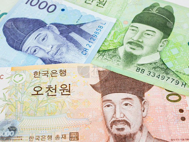韩元钞票宏观上收钱，韩国货币