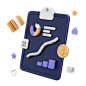 Financial Dashboard  3D Icon