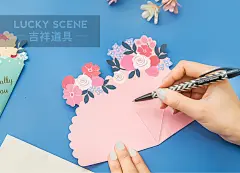 【吉祥道具】立体花朵贺卡 礼物祝福节日婚礼活动心愿留言卡生日-淘宝网