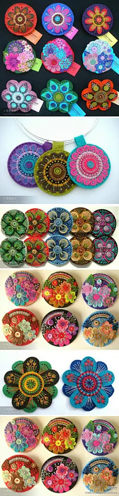 #森女手作工坊#这算是不织布的最高境界吗？~花朵与布艺的组合太棒啦~