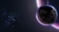 outer space planets purple science fiction stars wallpaper (#211864) / Wallbase.cc