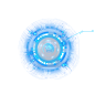 蓝色 科技感 圆圈 装饰元素免抠png图片壁纸
