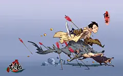 可乐狗  的插画 桃园插图