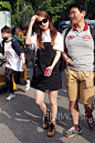 Girl's Day组合成员方敏雅6月27日韩国KBS电视台外明星街拍