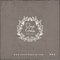 Vintage Floral Wreath Logo Design. Premade. Hand Drawn Unique Vector Logo via Etsy: 