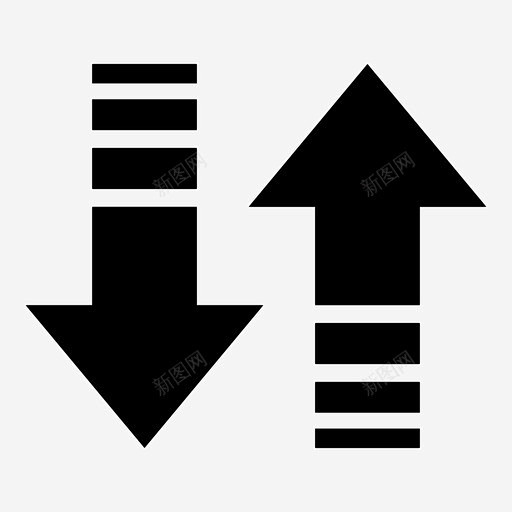 箭头方向向下图标高清素材 上下 向下 方向 流动 箭头 免抠png 设计图片 免费下载