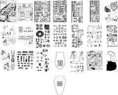 线描古埃及人文历史建筑金字塔  - 源文件下载【酷图网】复古,线描,古埃及,人文历史,建筑,金字塔,元素,AI矢量,PNG免抠