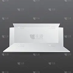 简单的墙展位模型。活动3D渲染展台