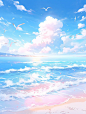海之美篇——可商素材底图 - 小红书