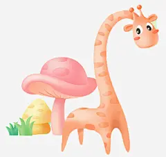 卡通手绘可爱动物免抠素材 页面网页 平面电商 创意素材 png素材