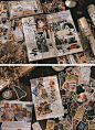 Amazon.com: Knaid Vintage Scrapbook Supplies Pack (200 Pieces) for Art Journaling Bullet Junk Journal Planners DIY Paper Stickers Craft Kits Notebook Collage Album Aesthetic Cottagecore Picture Frames (Artistic)