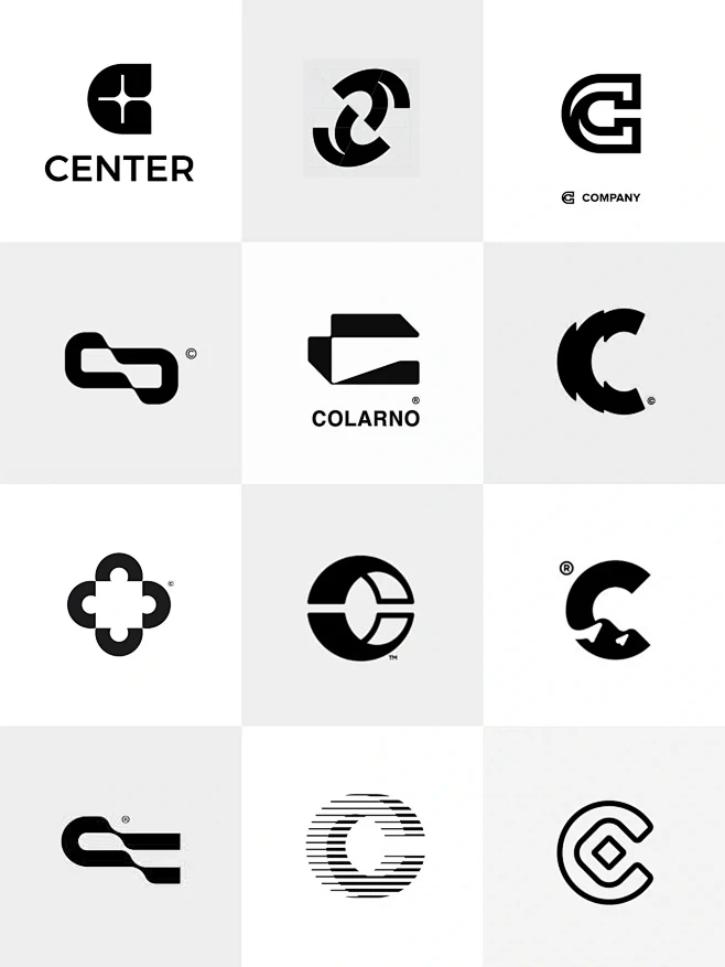 logo设计分享| 第三期字母C-花瓣网