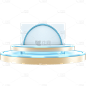 3D彩色展台贴纸
