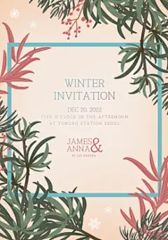 冬季色彩彩色手绘白色雪花季节插画