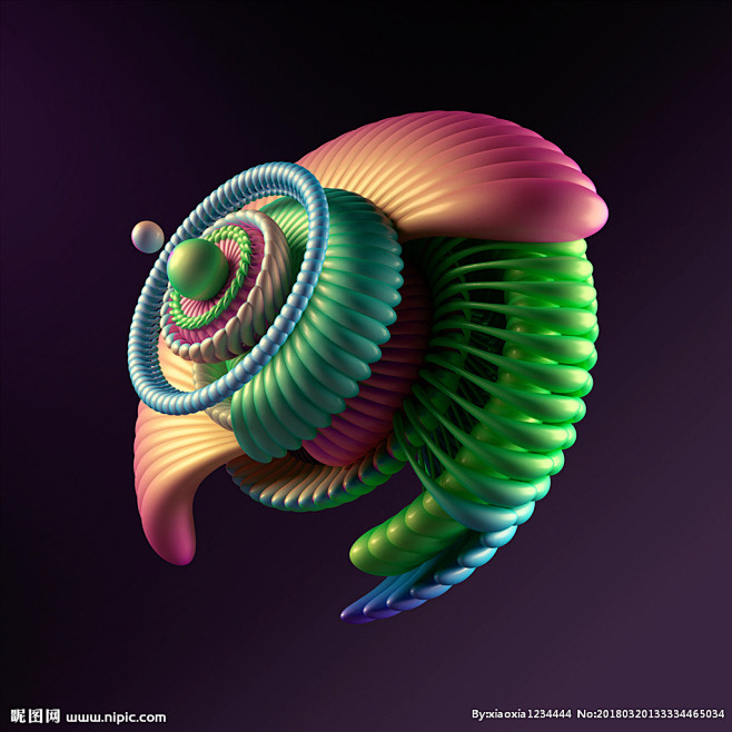 五彩光束 立体光