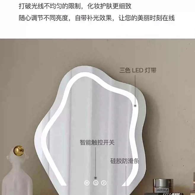 轻奢梳妆台收纳柜一体现代简约化妆台伸缩智...