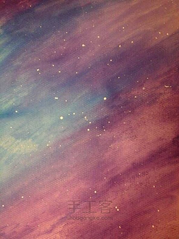 教你用油画棒画星空！！